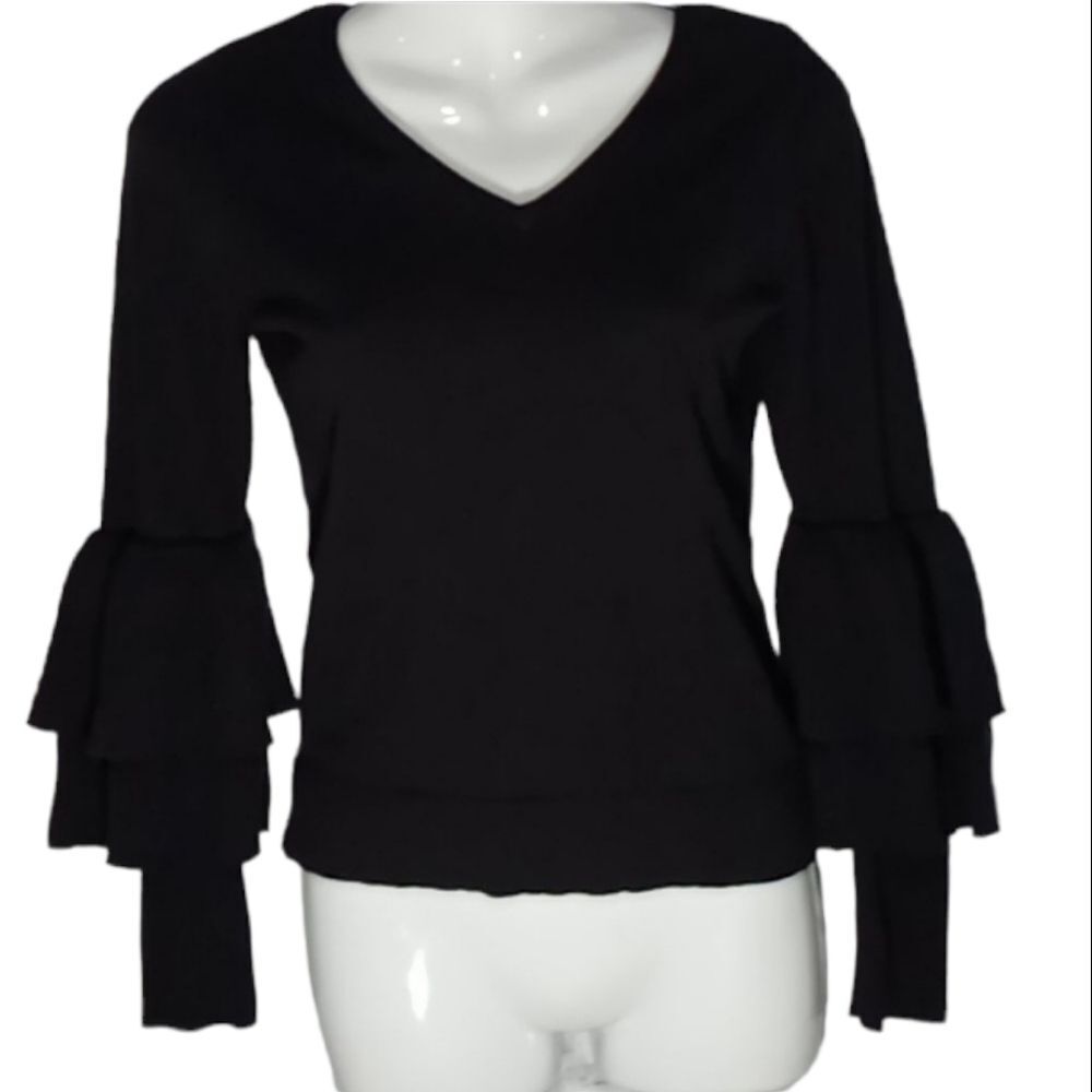 Wendy Williams double bell sleeve sweater XS